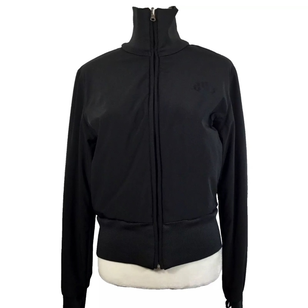 DUB Brand Bomber Jacket Womens Ski Snowboard Winter Zip Logo Black Retro